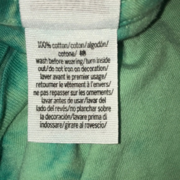 PINK green tie dye St. Patrick’s Day tank top - Picture 4 of 4